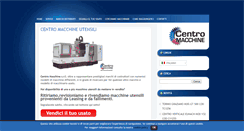 Desktop Screenshot of centromacchineutensili.it